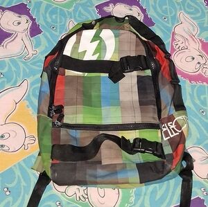 Y2K Electric Skateboard Vintage Backpack Bag